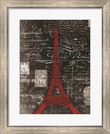 Framed Paris Red Print