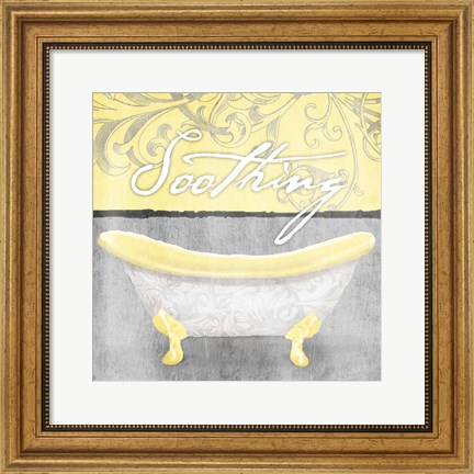Framed Yellow Soothing Print