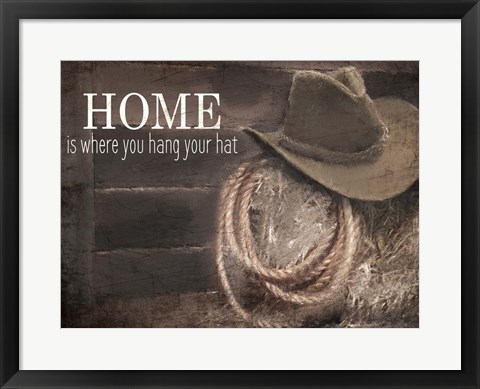 Framed Hang Your Hat Print