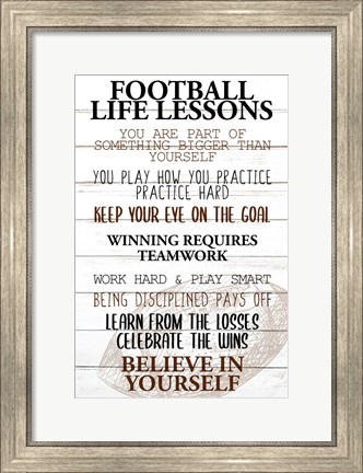 Framed Football Life Print