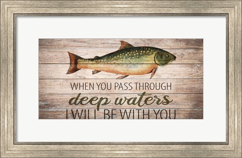 Framed Deep Waters 1 Print