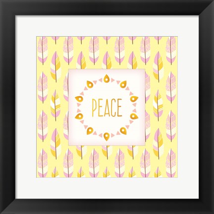 Framed Boho Peace Print