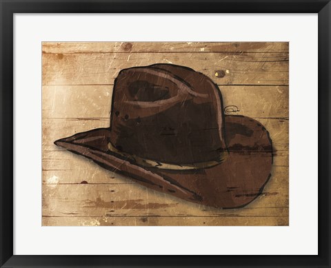 Framed Sketched Hat Print