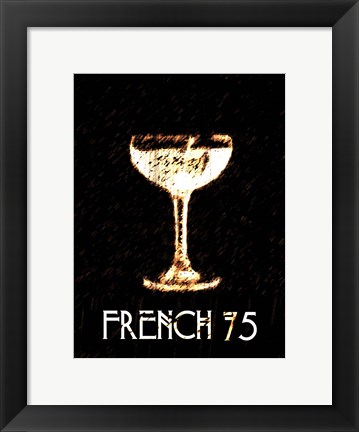 Framed Vintage French 75 Print