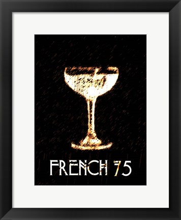 Framed Vintage French 75 Print