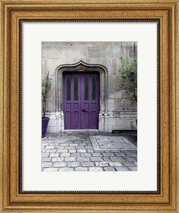 Framed Purple Door 4 Print
