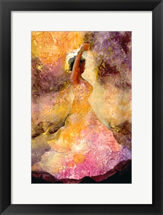 Framed Flourished Dancer 1 Print