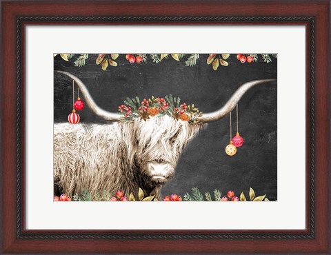 Framed Highland Christmas Print