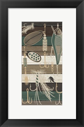 Framed Fishing Panel 2 Print