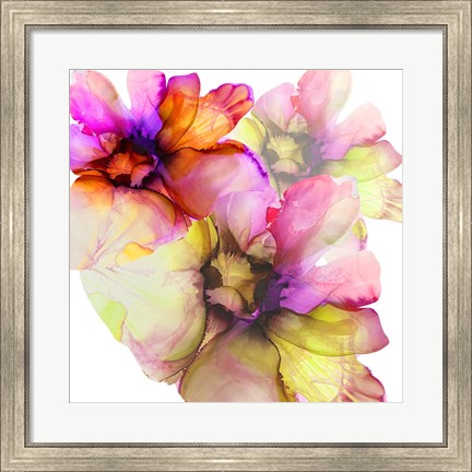 Framed Vibrant Floral 1 Print