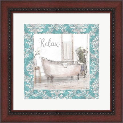 Framed Relaxing Tub Print