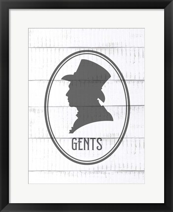 Framed Ladies and Gents 2 Print