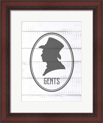 Framed Ladies and Gents 2 Print