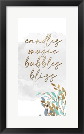 Framed Candles and Music 6 Print