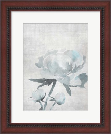 Framed Watercolor Blooms 1 2.0 Blue Print