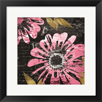 Framed Black Rose 1 Print