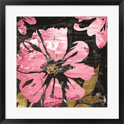 Framed Black Rose 2 Print