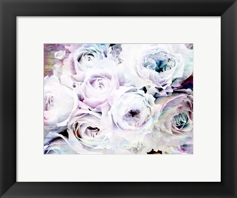 Framed Iridescent Floral 1 Print