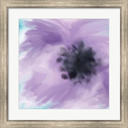 Framed Purple Strokes Print