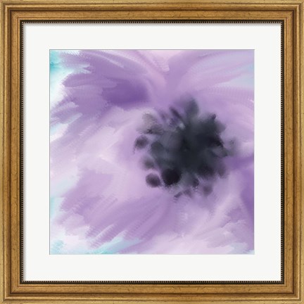 Framed Purple Strokes Print