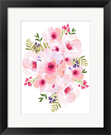 Framed Floral Bouquet Print