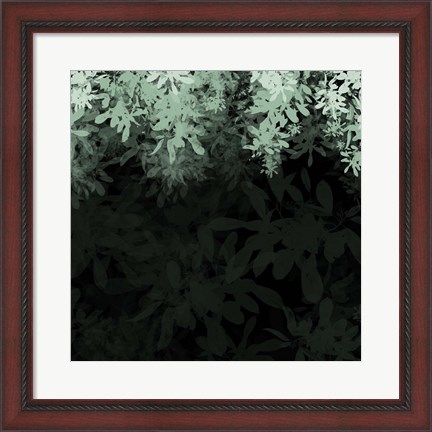 Framed Dark Tropical I Print