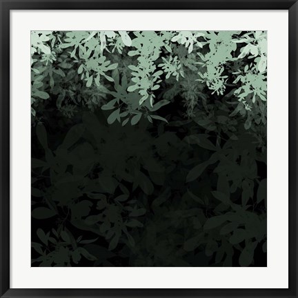 Framed Dark Tropical II Print
