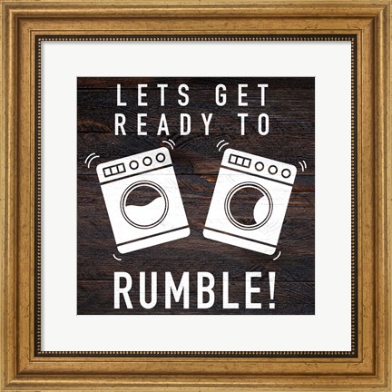 Framed Lets Rumble Print