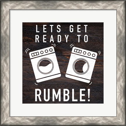 Framed Lets Rumble Print