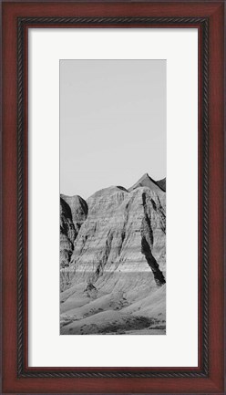 Framed Badlands BW Panel II Print