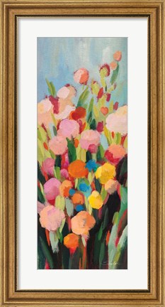 Framed Vivid Flowerbed I Print