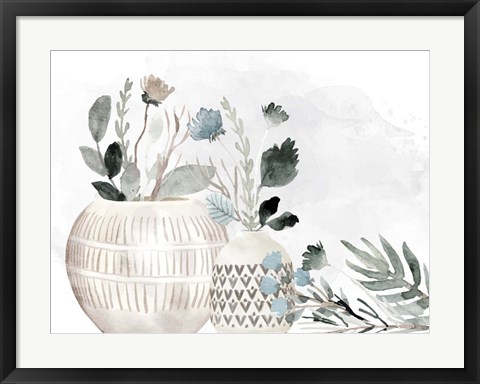 Framed Neutral Vases Print