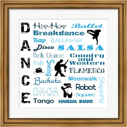 Framed Dance 2 Print