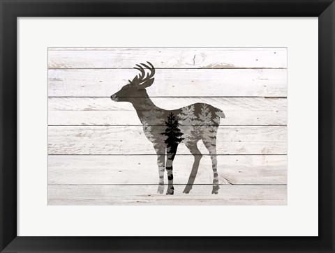 Framed Deer 2 Print