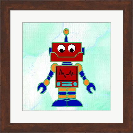 Framed Robot 2 Print