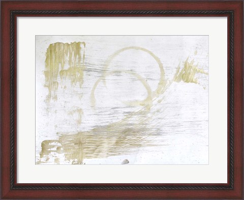 Framed Rings and Strokes 1 Print