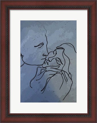 Framed Kiss 1 Print