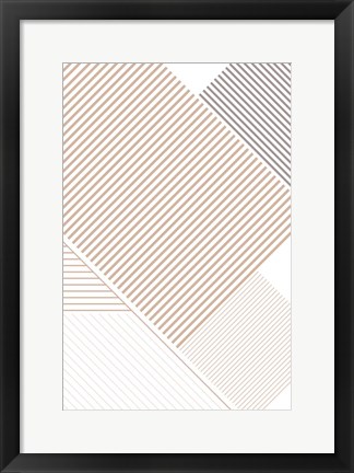 Framed Modern Lines 3 Print