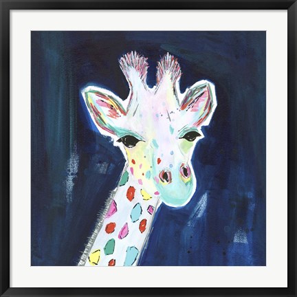 Framed Tie Dye Giraffe Print