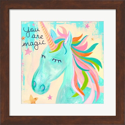 Framed You Are Magic Unicorn Print