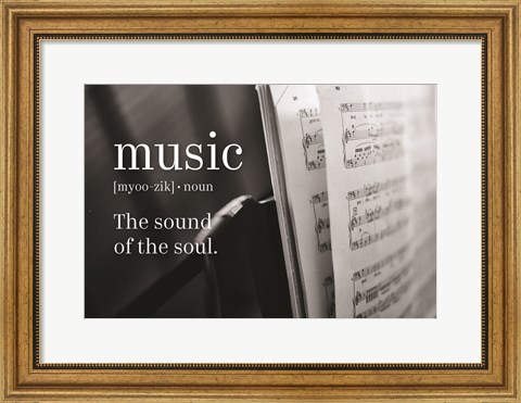 Framed Music Sound of Soul Print