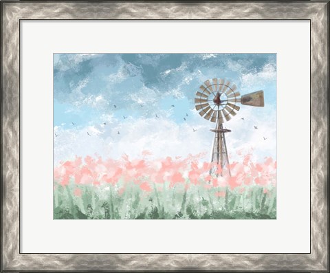 Framed Farmhouse Floral Print