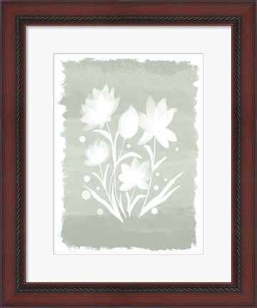 Framed Watercolor Florals 1 Print