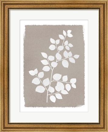 Framed Natural Silhouetted Growth 2 Print