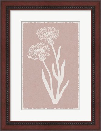 Framed Pastel Florals 1 Print