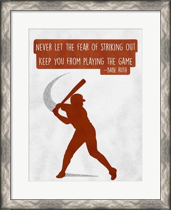 Framed Play The Game Print