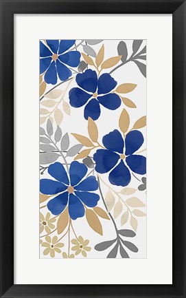 Framed Floral Neutral Bunch 2 Print