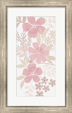 Framed Soft Floral Bunch 1 Print
