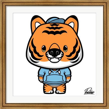 Framed Kye Tiger Print