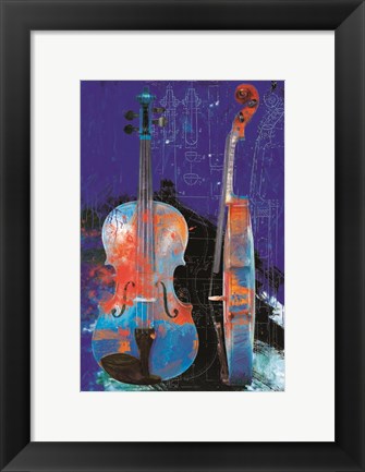 Framed Sonata in Blue Print